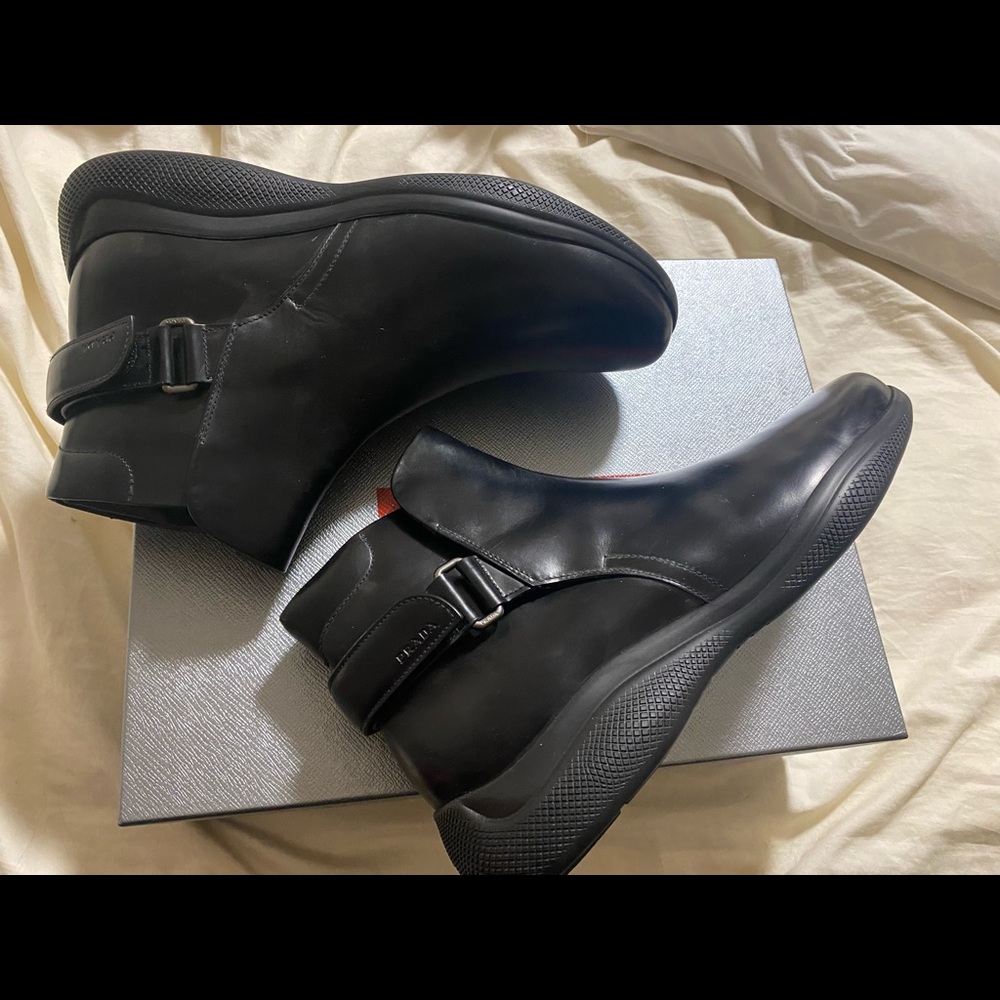 Prada Leather Boots Mens